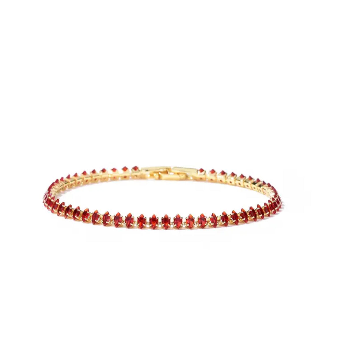 Pulsera tenis oro 18k laminado